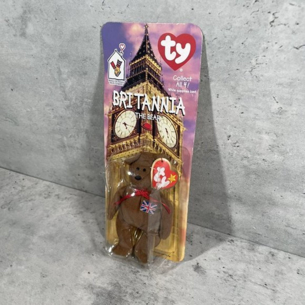 NEW Vtg Ty McDonalds‎ Teenie Beanie 1999 Britannia The Bear RARE